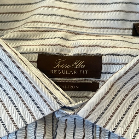 Tasso Elba regular fit light blue striped - Picture 2 of 4